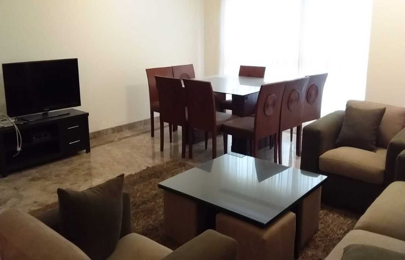 Luxurious apartment available for rent in Wadi Degla Compound, furnished