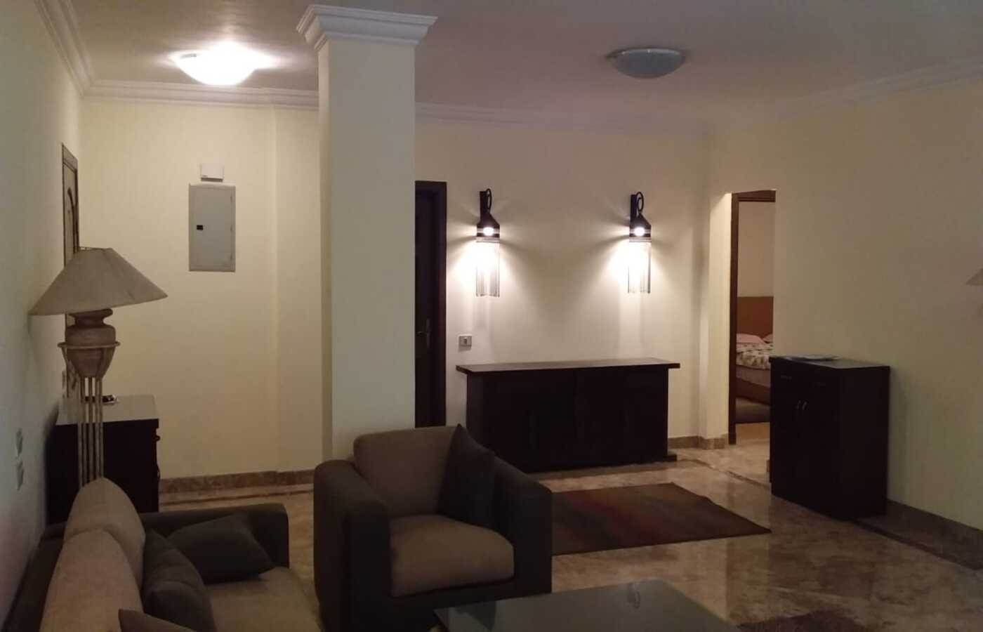 Luxurious apartment available for rent in Wadi Degla Compound, furnished