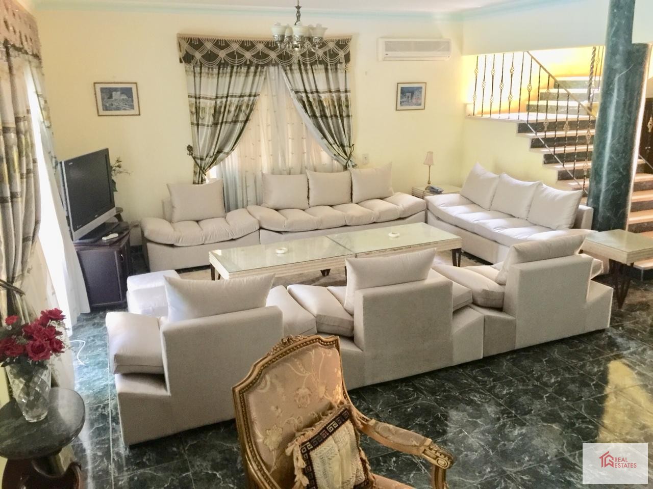 Villa for rent in October City in Dara Gardens Compound, fully furnished