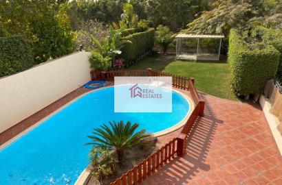 Villa twinhouse for rent private swimming Pool Arabella Compound New Cairo Egypt