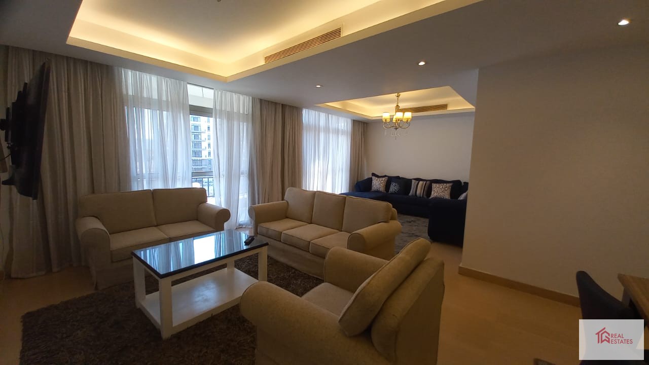 First Five Settlement - New Cairo City, Cairo Festival City, fully furnished apartment, third floor