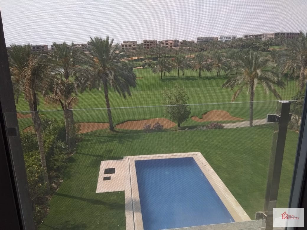 Appartement Golf katameya Dunes Louer Golf vue lac 3 chambres 3 salles de bains Nouveau Caire Egypte