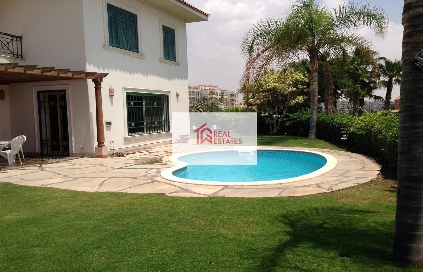 Standalone Villa katameya heights golf course view