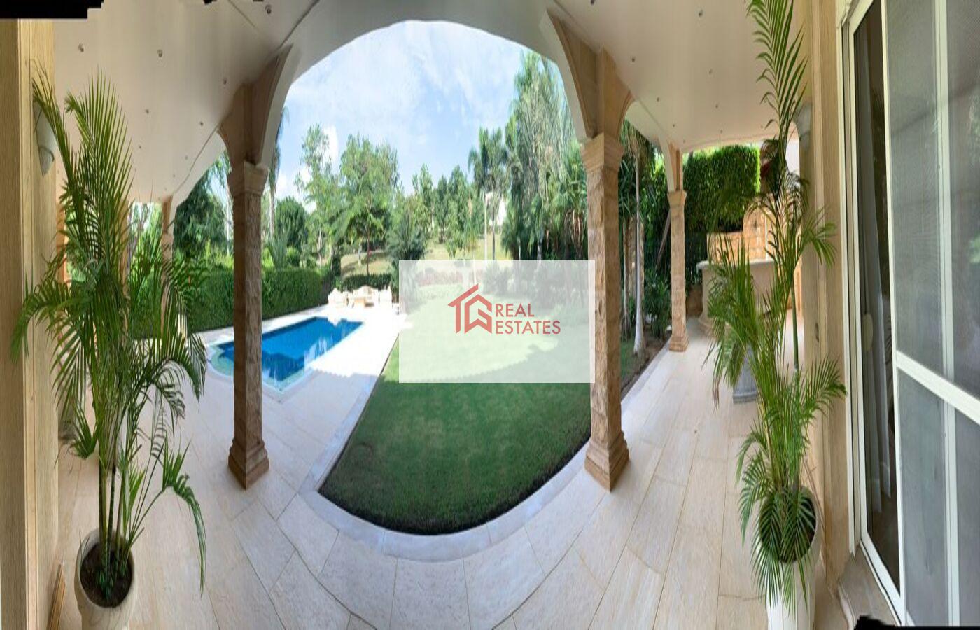 Superbe Villa Duplex Moderne Entièrement Meublée à Louer Katameya Heights Piscine Privée