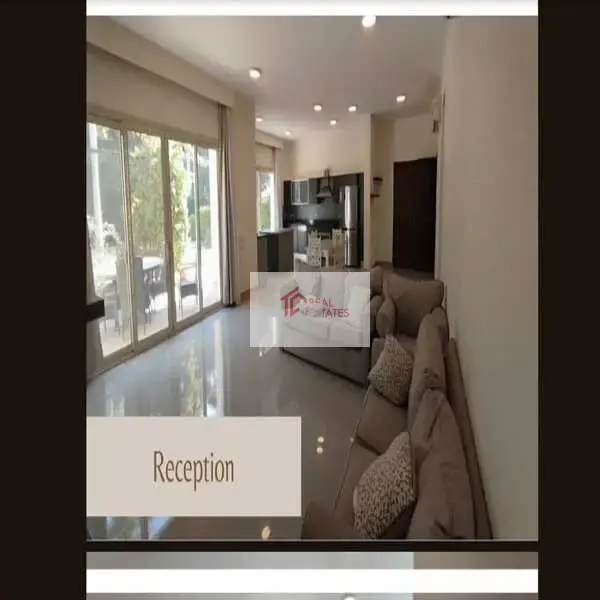 MODERN Furnished apartment for rent in Katameya Heights PRIVATE GARDEN AND SWIMMIING POOL