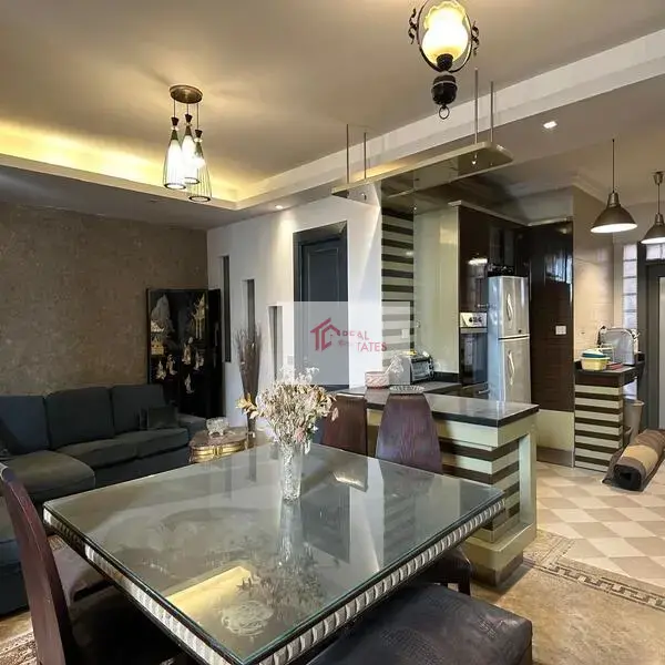 katameya Heights Apartment Ground floor furnished compound resort cairo egypt