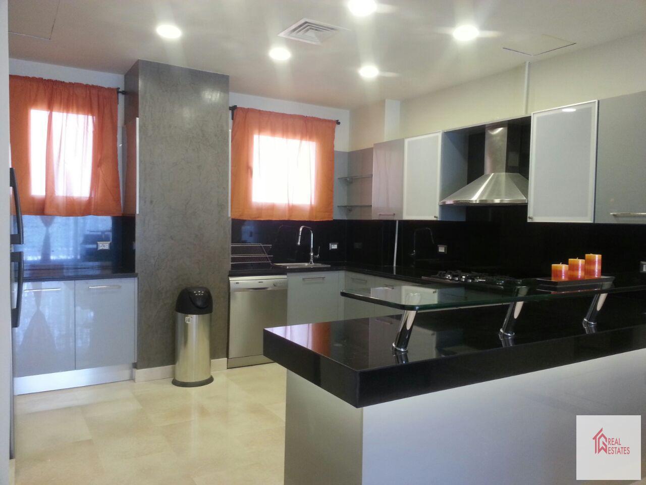 Rent 3500$ Sale 900,000$ Apartment for rent or sale in apartment buildings inside katameya heights next to club house