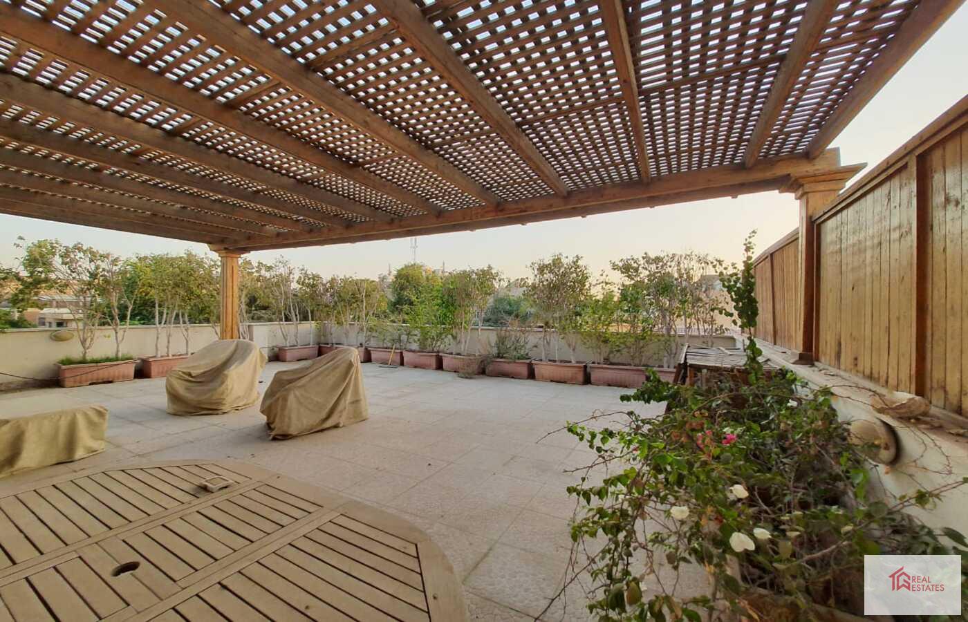 Incredibile attico duplex con piscina condivisa in affitto a Maadi