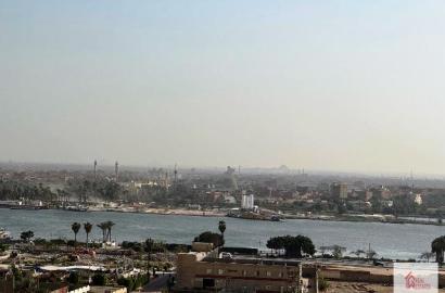 Penthouse-Duplex zu vermieten Maadi Sarayat Kairo Ägypten Blick auf den Nil