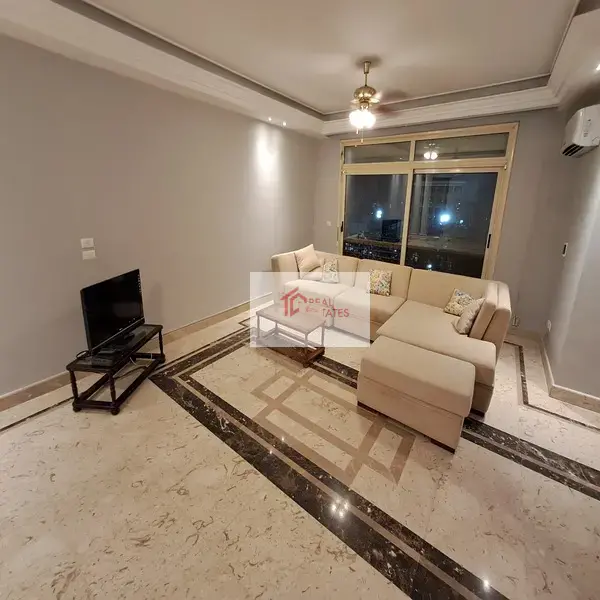 4 bedrooms 4 bathrooms semi or furnished laundry room kitchen balcony marble floor living room receiption second floor prime location strategic location to french and American school degla maadi Cairo Egypt