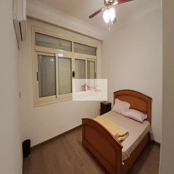 4 bedrooms 4 bathrooms semi or furnished laundry room kitchen balcony marble floor living room receiption second floor prime location strategic location to french and American school degla maadi Cairo Egypt