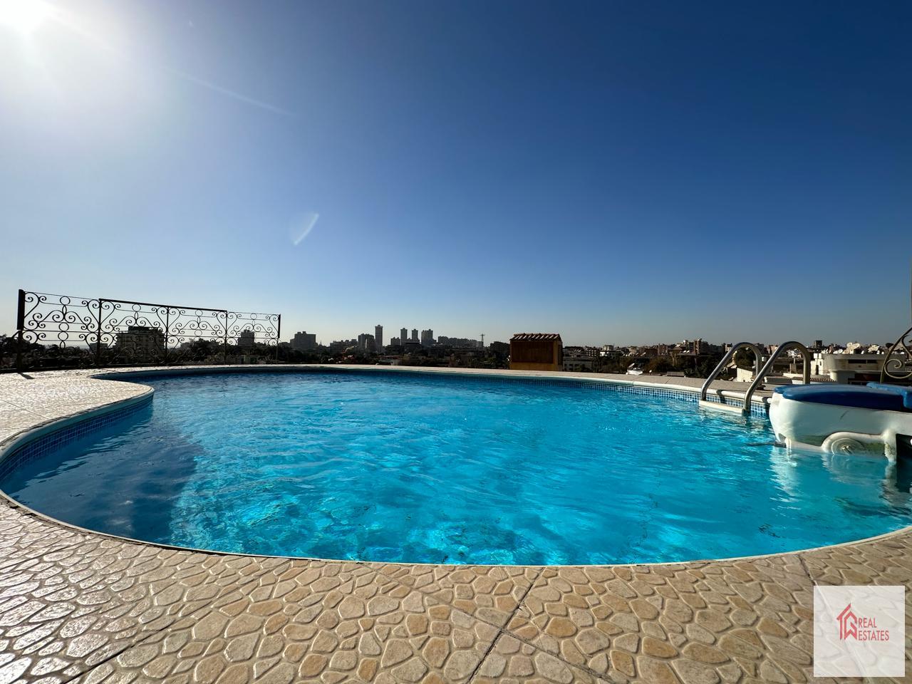 Maadi Sarayate 365 meter apartment rent sale shared swimming pool cairo egypt miser