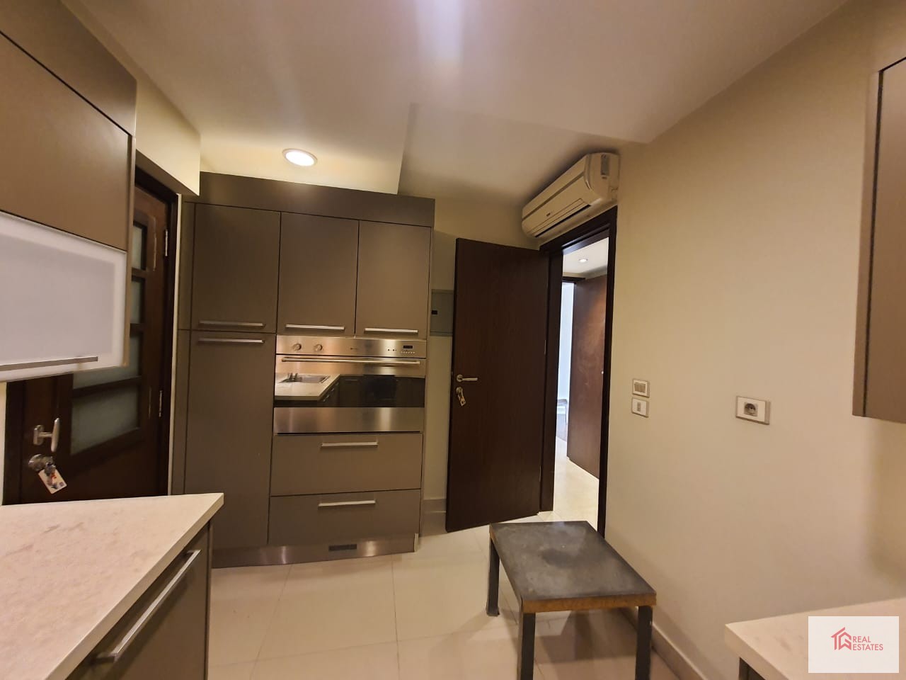 Modern semi-furnished apartment 2 bedrooms 3 bathrooms one master shared pool
