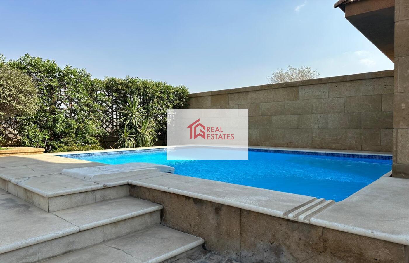 Luxury apartment semi furnished shared swimming pool