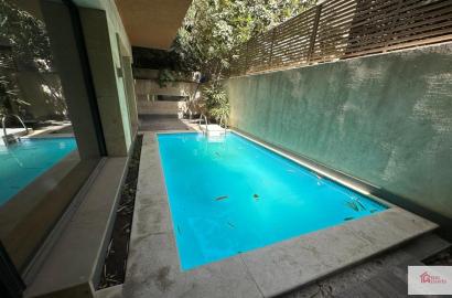 Degla Maadi'de Kiralık Özel Havuzlu Modern Zemin Kat - Kahire - Mısır