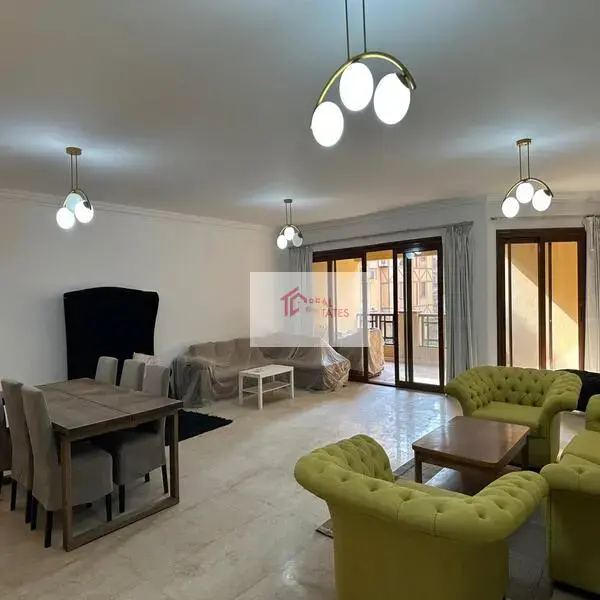 Apartment for rent in Maadi Sarayat, 3 bedrooms, 3 bathrooms, 1 master living room, maid's room, 2,000 DOLLERS