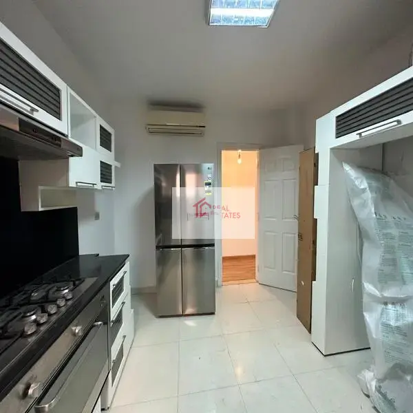 Apartment for rent in Maadi Sarayat, 3 bedrooms, 3 bathrooms, 1 master living room, maid's room, 2,000 DOLLERS