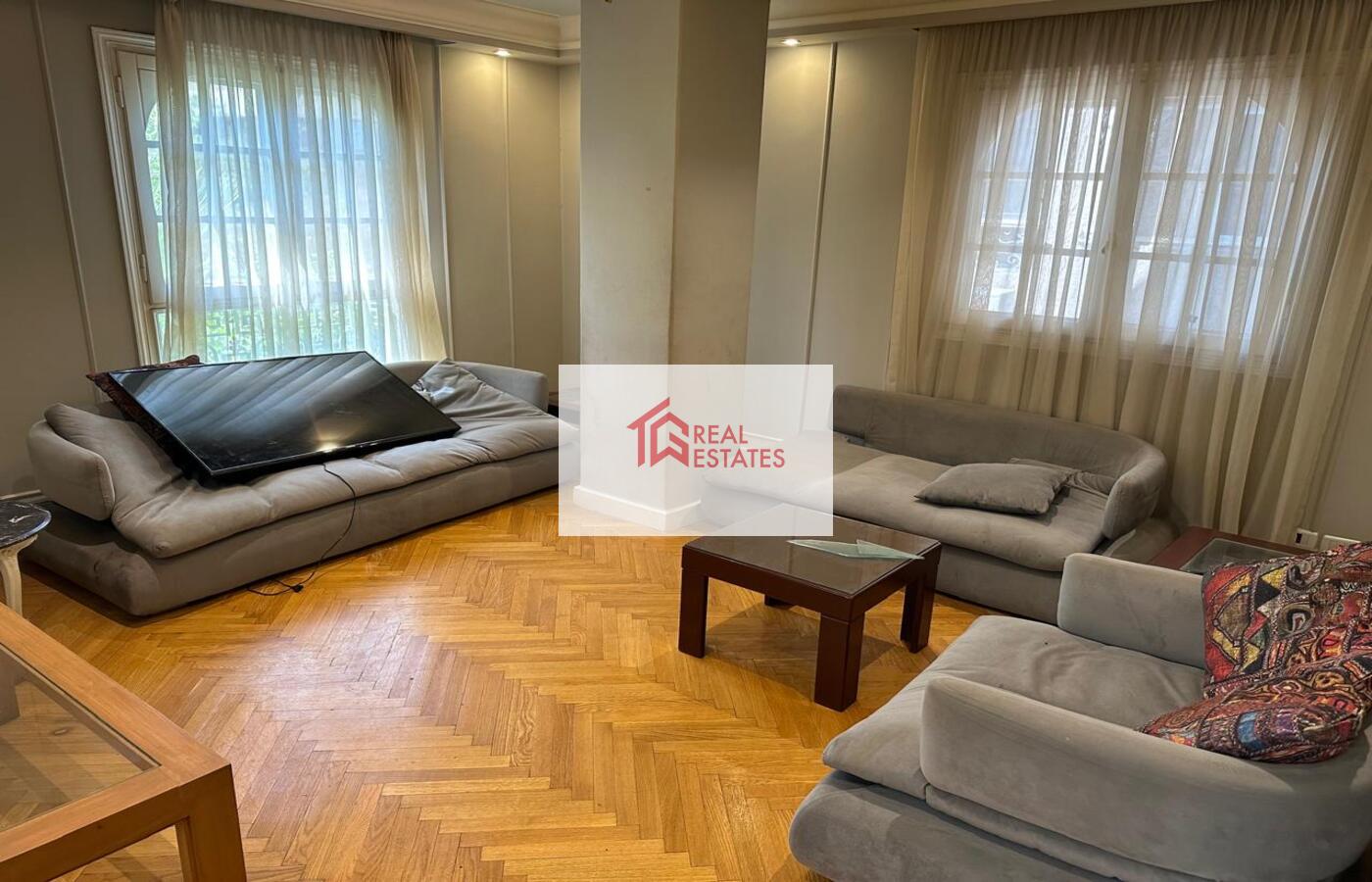 Modern Apartment For Rent in Maadi Degla - Cairo Prime location Consisting of : 2 bedrooms - 2 bathrooms - open kitchen- reception