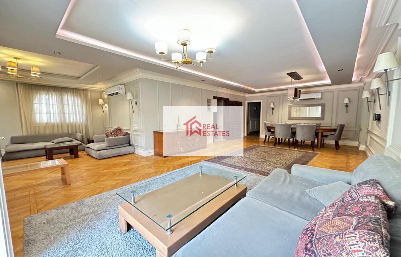 Apartamento moderno en alquiler en Maadi Degla - El Cairo Ubicación privilegiada que consta de: 2 dormitorios - 2 baños - cocina abierta - recepción