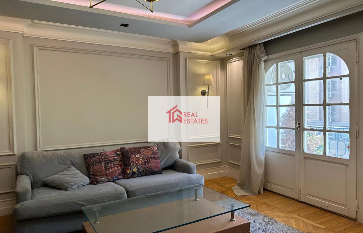 Modern Apartment For Rent in Maadi Degla - Cairo Prime location Consisting of : 2 bedrooms - 2 bathrooms - open kitchen- reception