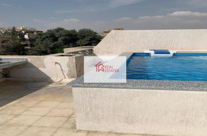 Furnished Penthouse Private Pool Rent hay El Maadi cairo egypt