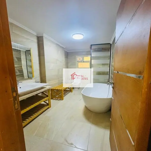 flat in a Prime diplomatic location three master bedroom and maid room 5 bathroom in a new building with new equipment fully furnished