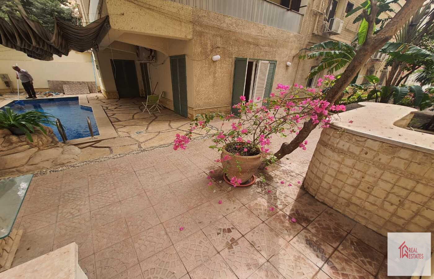 Planta baja con piscina privada en alquiler en Sarayat El Maadi - El Cairo - Egipto