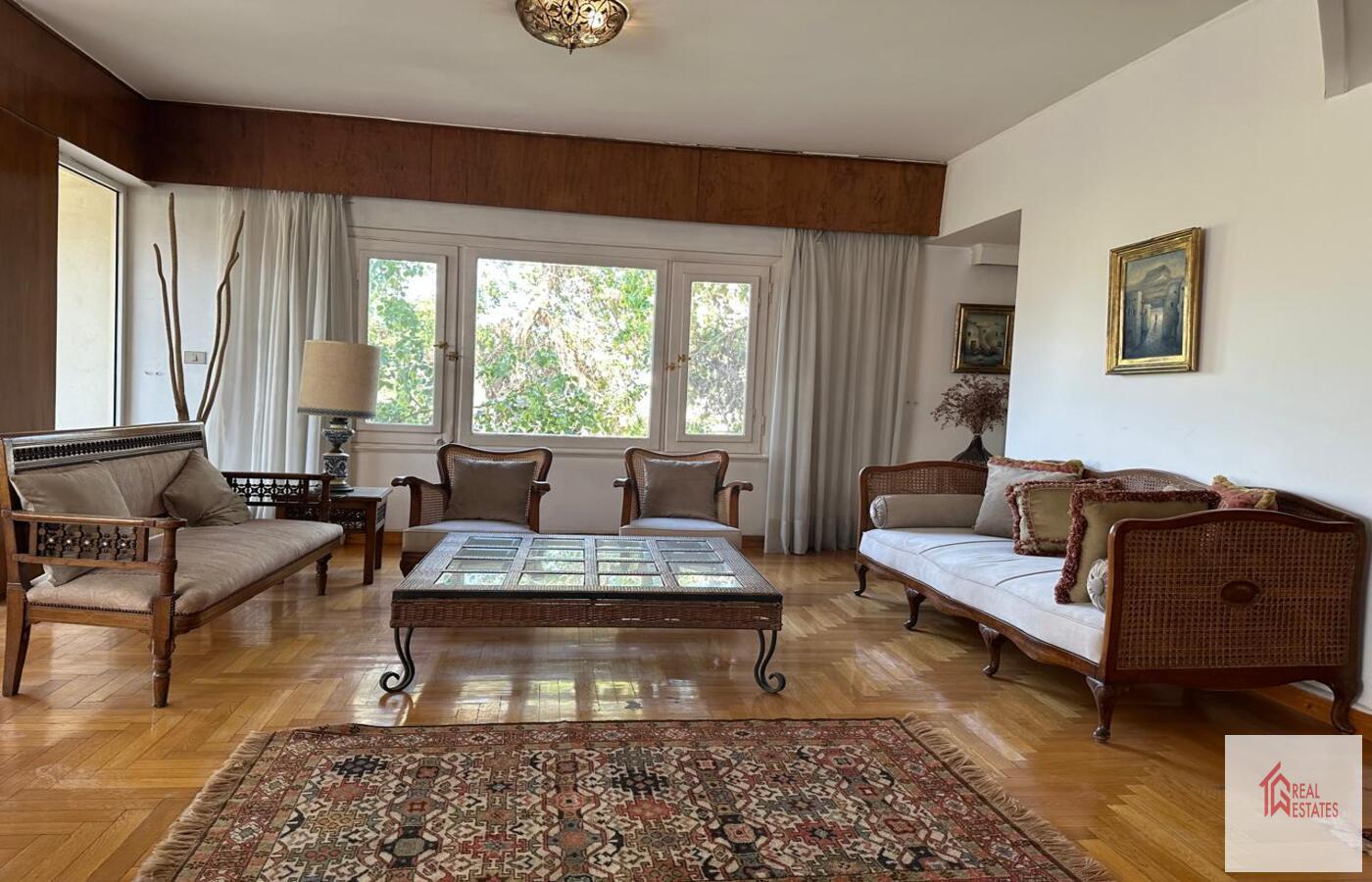 Lovely Fully Furnished Apartment For Rent In a Prime Location In Maadi Sarayat.