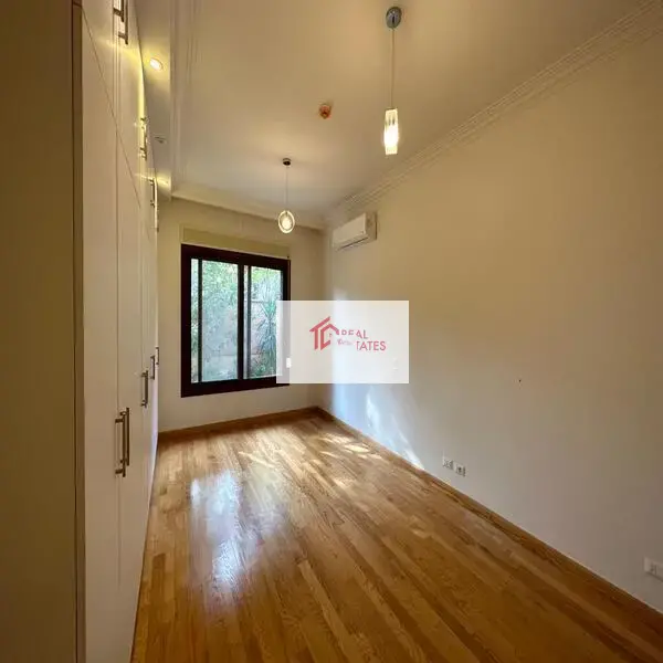 Modern apartment rent Hay El maadi sarayat suburban entire spracouces sunny ground floor private swimming pool parking out door terrace patio 3 bedrooms 3 bathrooms