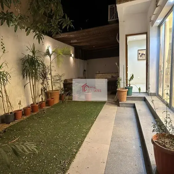 Stunning furnished modern Ground floor apartment 3 bedrooms 3 bathrooms two master bedroom 3 bedrooms rent maadi Sarayat private garden outdoor terrace Cairo Egypt