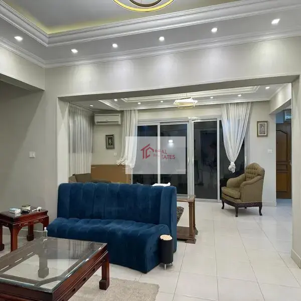 Stunning furnished modern Ground floor apartment 3 bedrooms 3 bathrooms two master bedroom 3 bedrooms rent maadi Sarayat private garden outdoor terrace Cairo Egypt