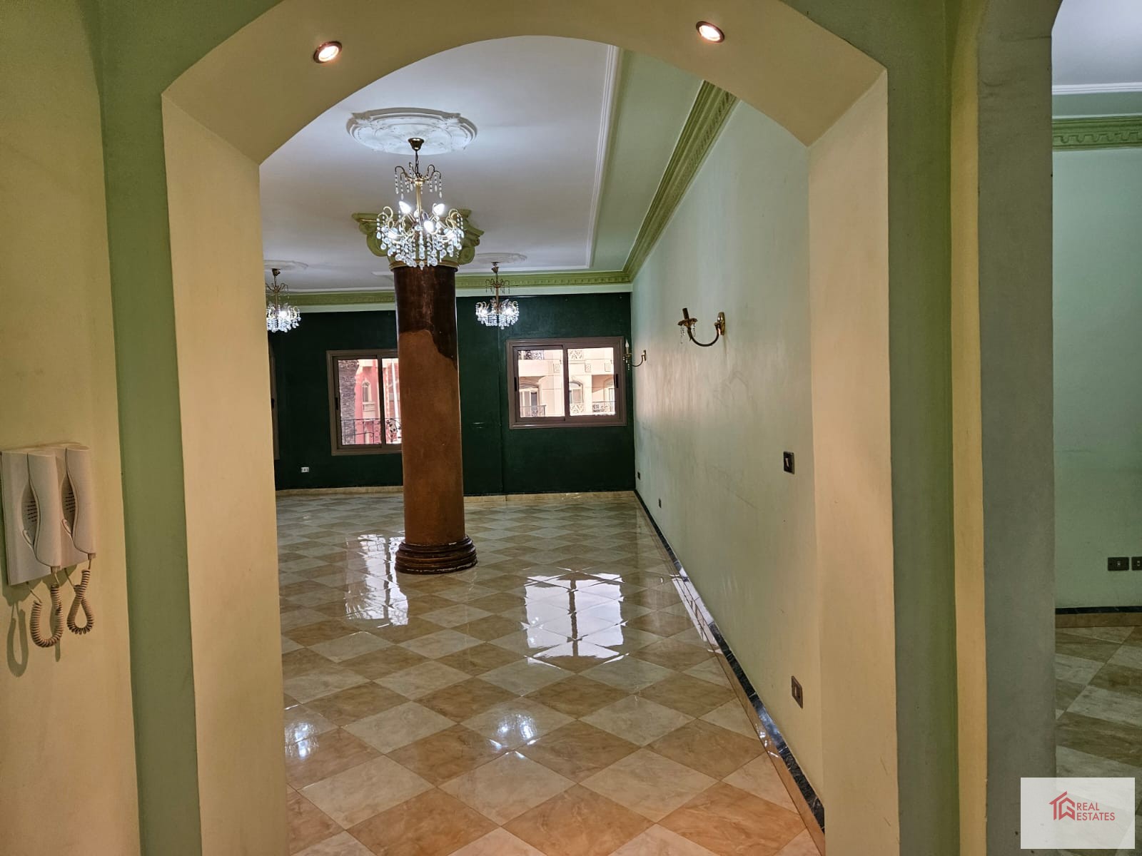 Apartment rent semi furnished new cairo Egypt walking distance to lake view Compund
