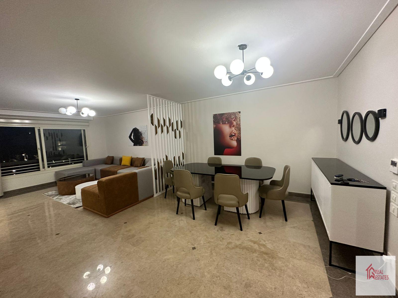 Nouvel appartement meublé moderne à louer annuel à New Gizeh Egypte