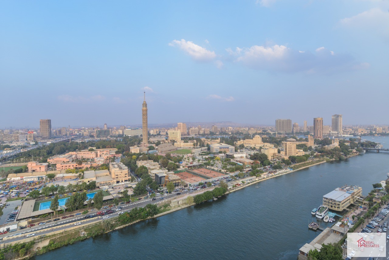 Appartamento in affitto nel quartiere di Agouza con vista panoramica sul Nilo