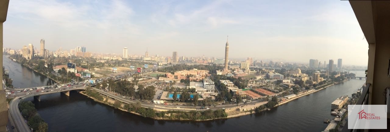 Apartment for rent in Nile View Panaromic Agouza, Giza , Egypt Area: 472 m It consists of 4 rooms, 2 of them with bathroom Rental