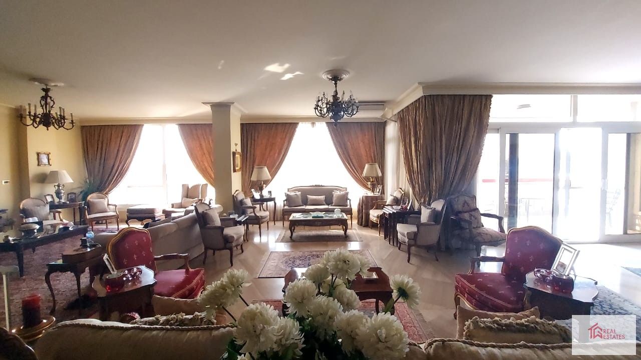 Duplex apartment for sale on the Nile View Manyal Cairo Egypt