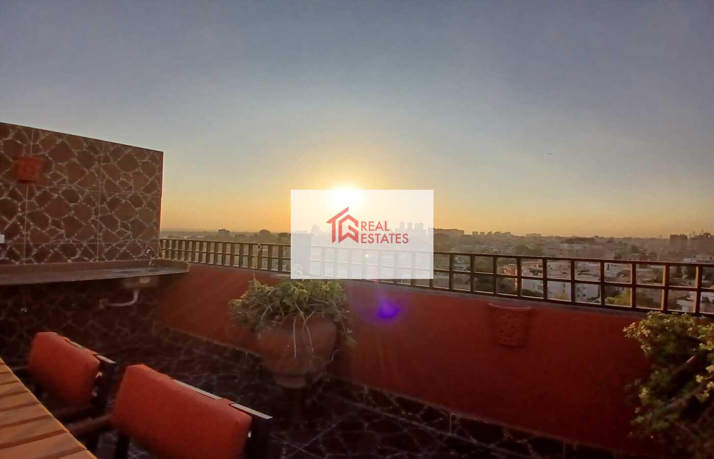 Penthouse uLtra modern for rent fully Furnished maadi degla egypt