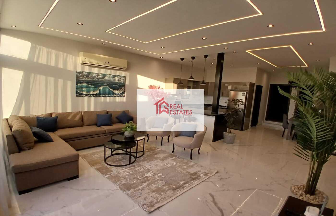 Penthouse uLtra modern for rent fully Furnished maadi degla egypt