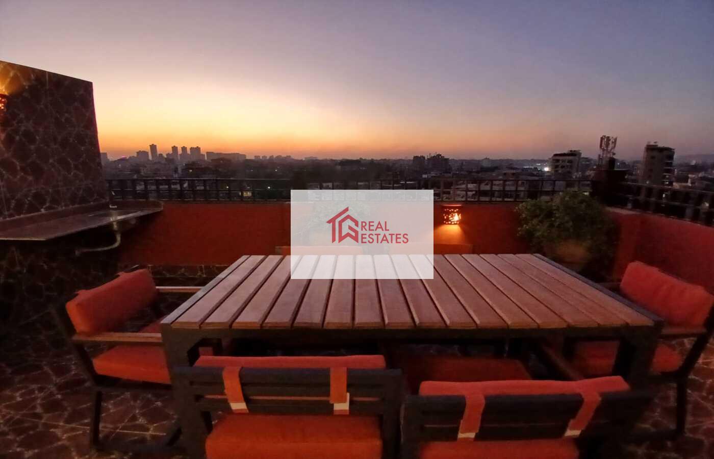 Penthouse uLtra modern for rent fully Furnished maadi degla egypt