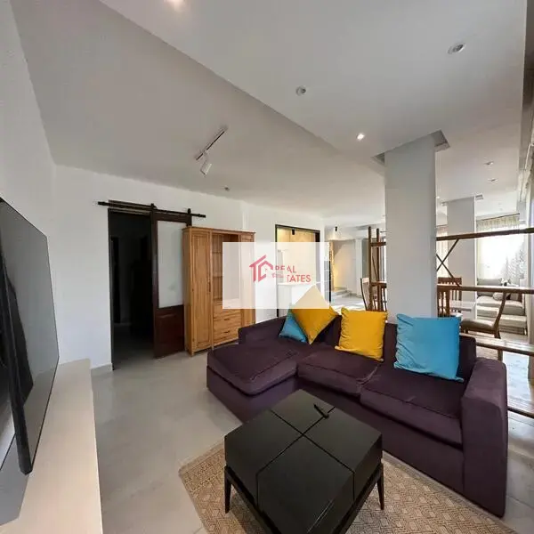 Stunning furnished penthouse 3 bedrooms rent maadi Sarayat private jacuzzi terrace