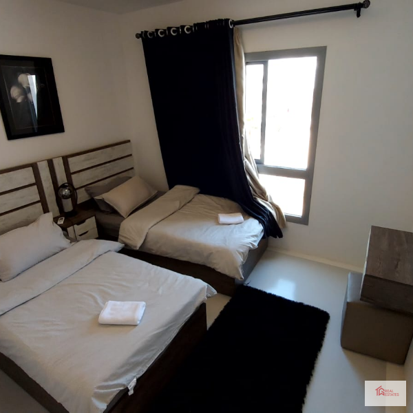 Modern chalet apartment furnished rent short long term Swanlake El Gouna village Red sea Hurgada