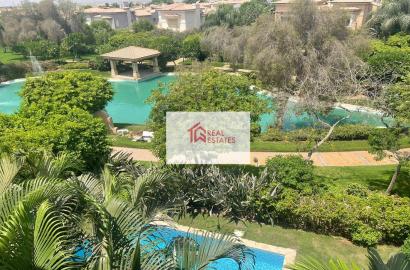 Villa with swimming pool for rent in the Lake View compound, Fifth Settlement